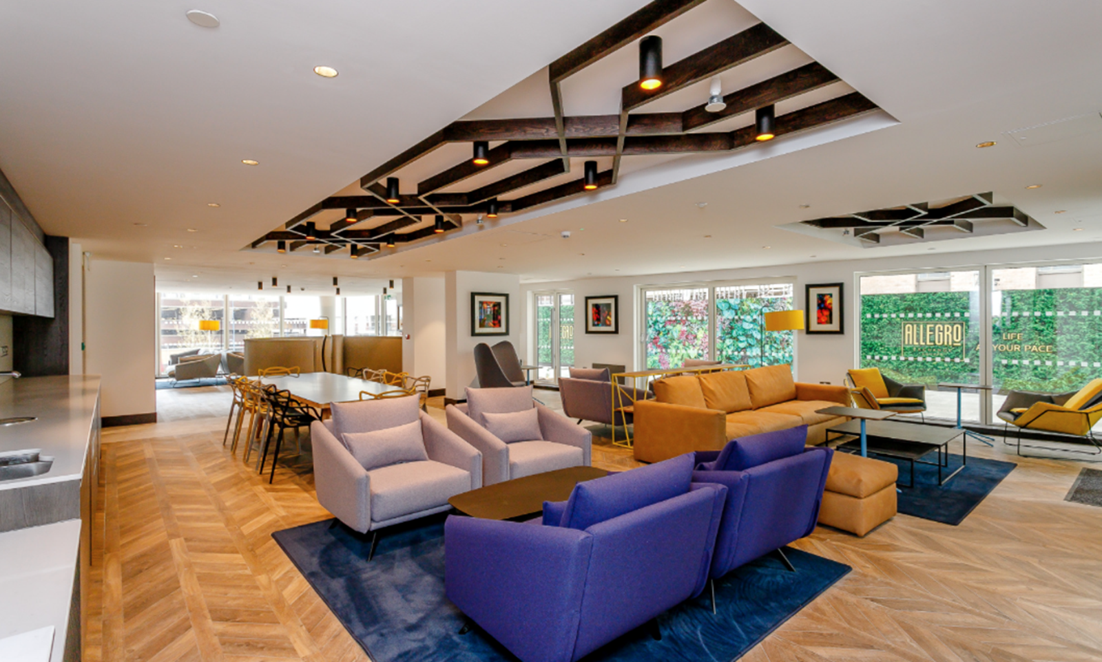 Apartments to Rent by Savills at Allegro, Birmingham, West Midlands, B4, Allegro Hub communal lounge