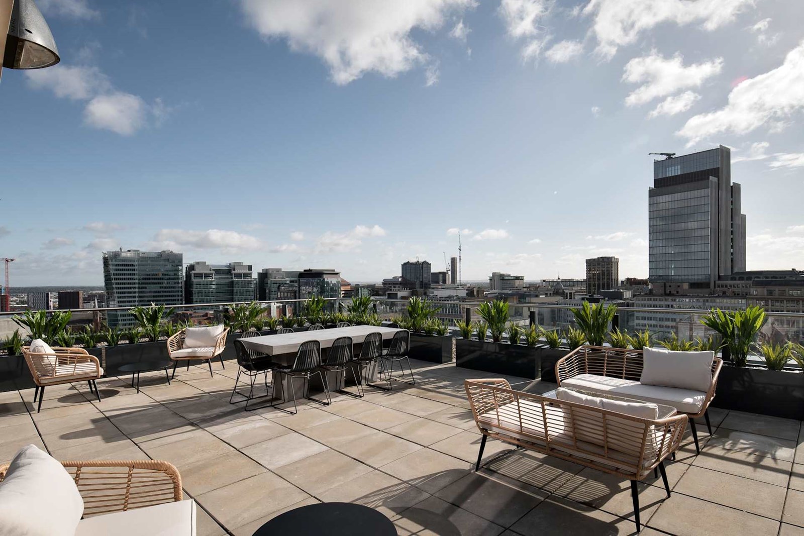 Apartments to Rent by John Lewis Partnership at Landrow Place, Birmingham, B3, roof terrace