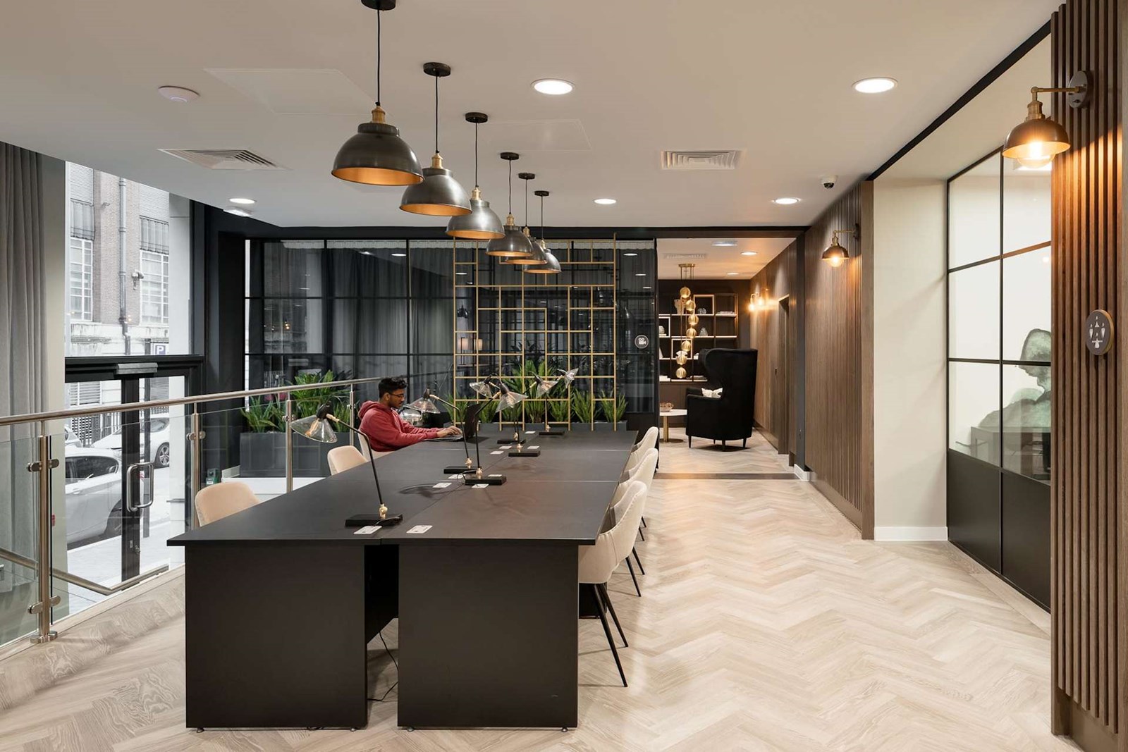 Apartments to Rent by John Lewis Partnership at Landrow Place, Birmingham, B3, co-working area